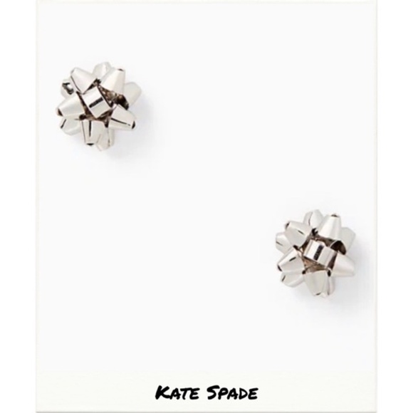 Kate Spade | Bourgeois Silver Bow Stud Earrings - Picture 1 of 6